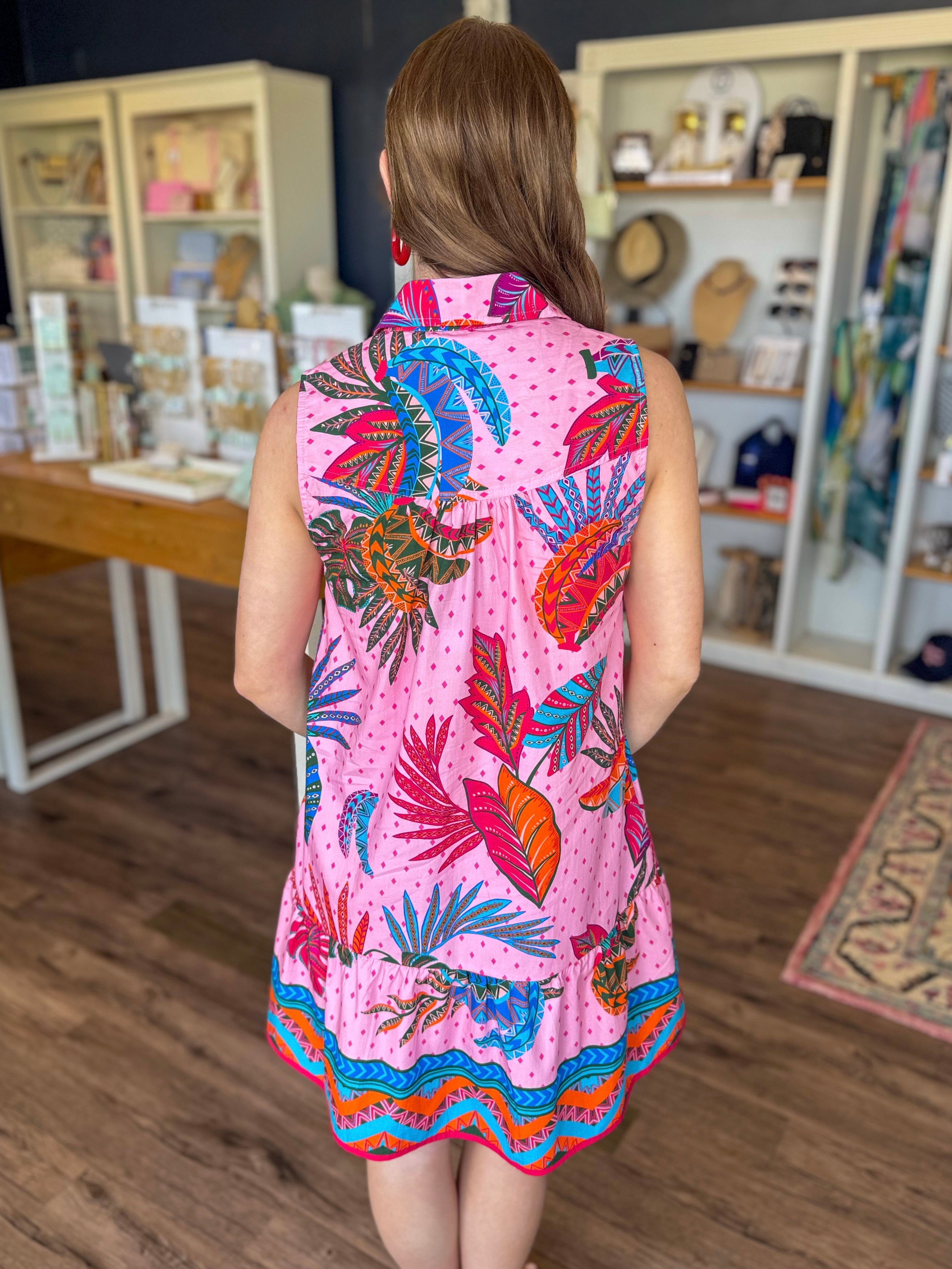 Luna Banana Baroque Dress