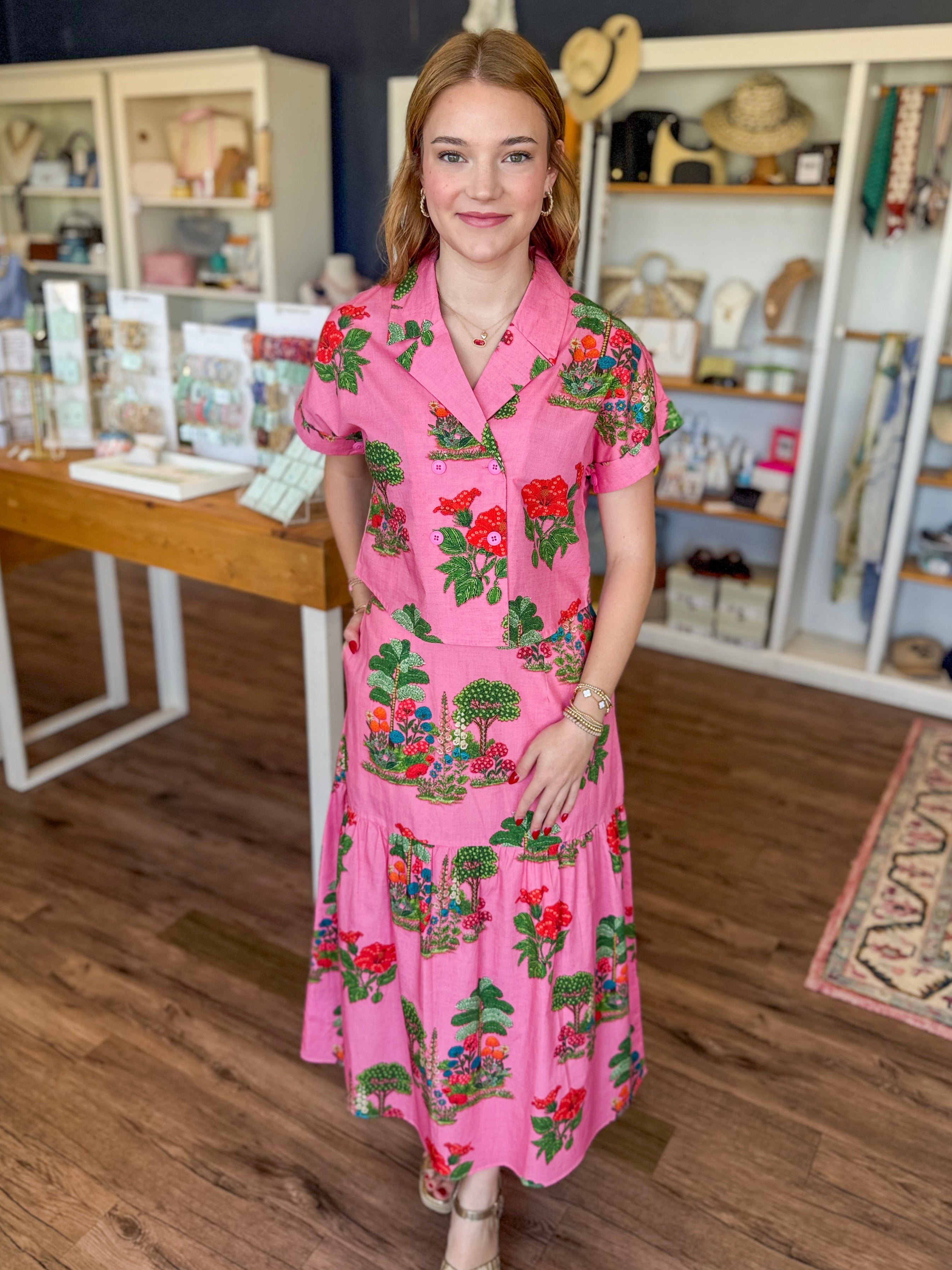 Ada Skirt in Pink Isles