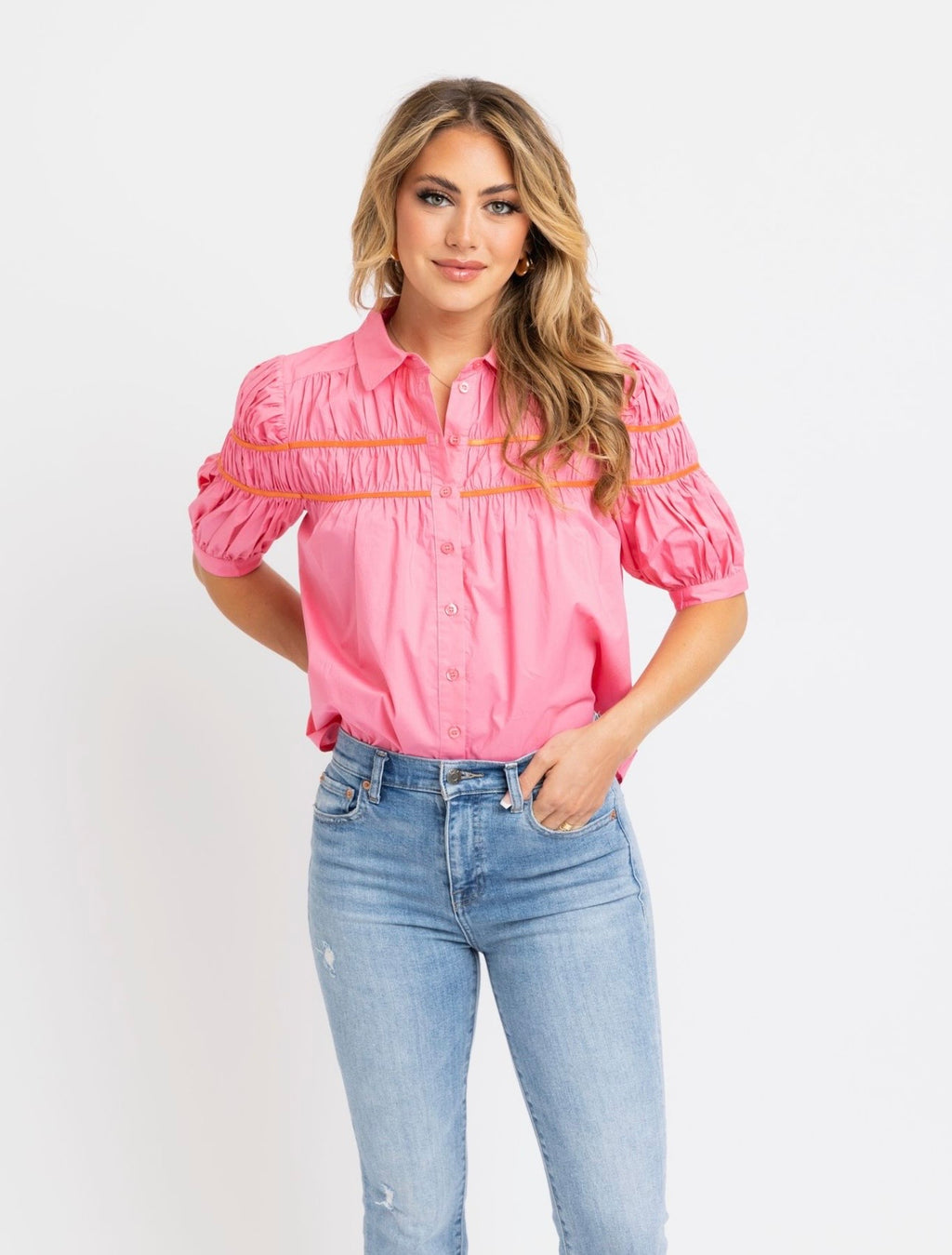 Pink and Orange Top