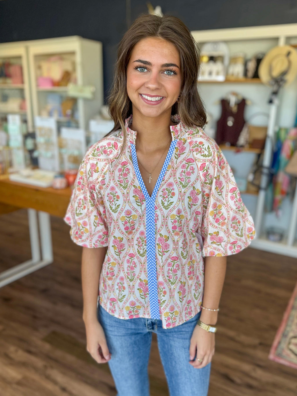 Flower Power Pink Top