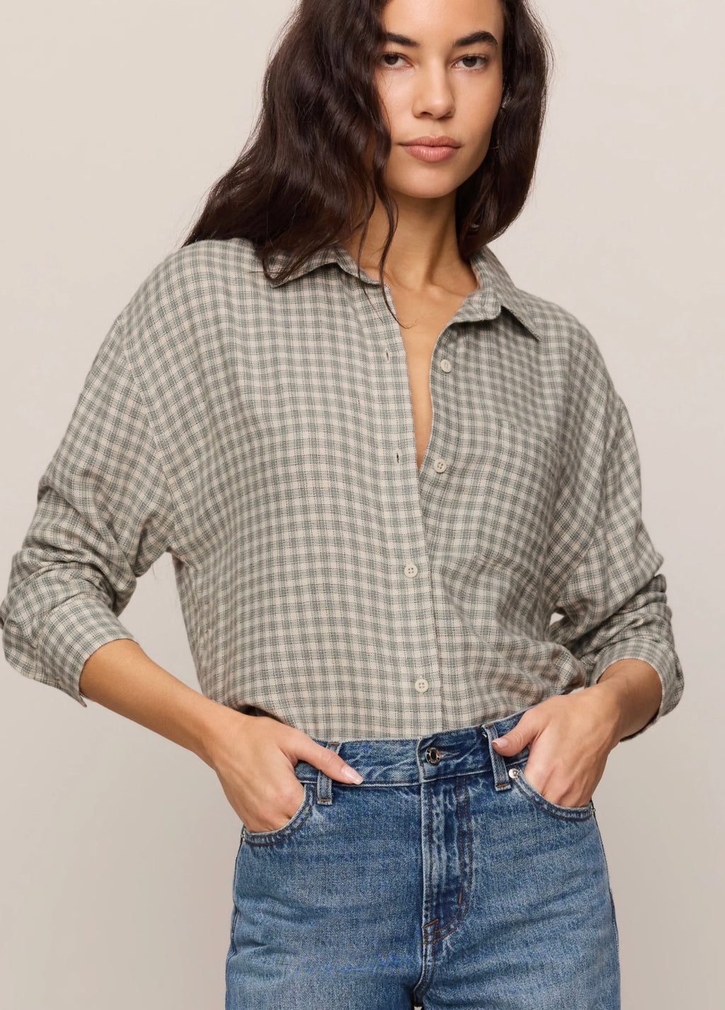 River Plaid Button Up