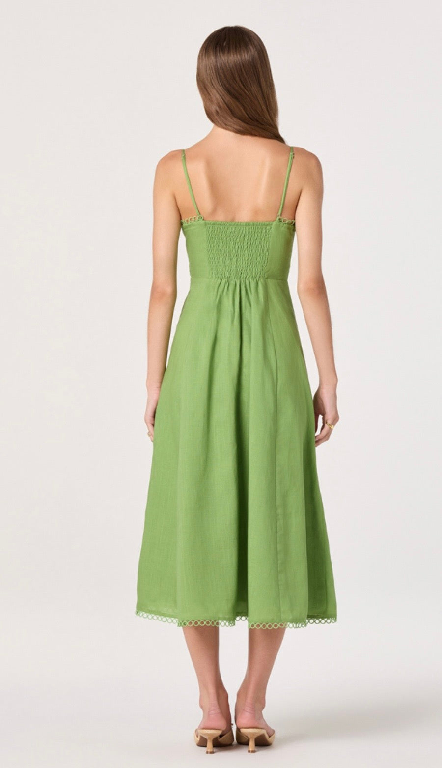 Christie Green Midi Dress