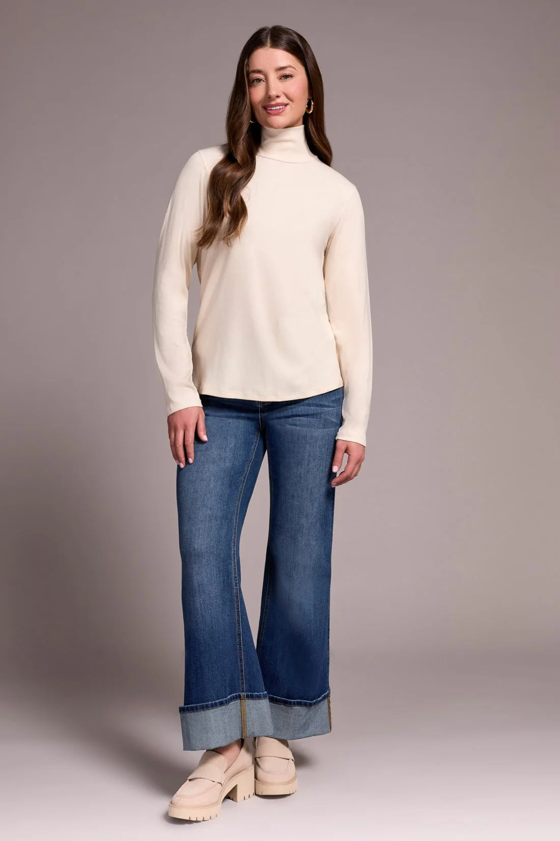 Moonstone Color Turtleneck