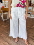 White Linen Trousers