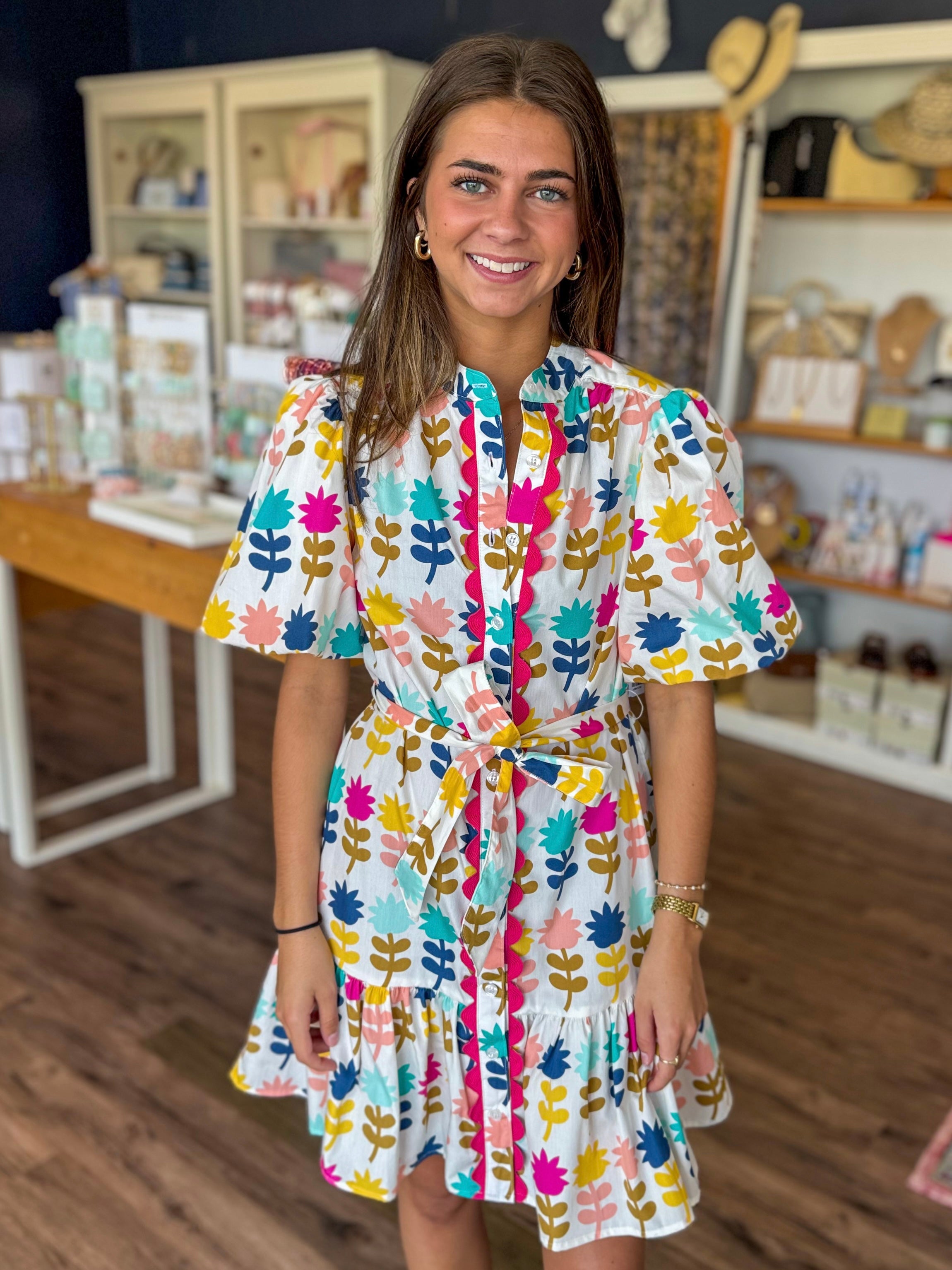 Tulips In A Row Dress