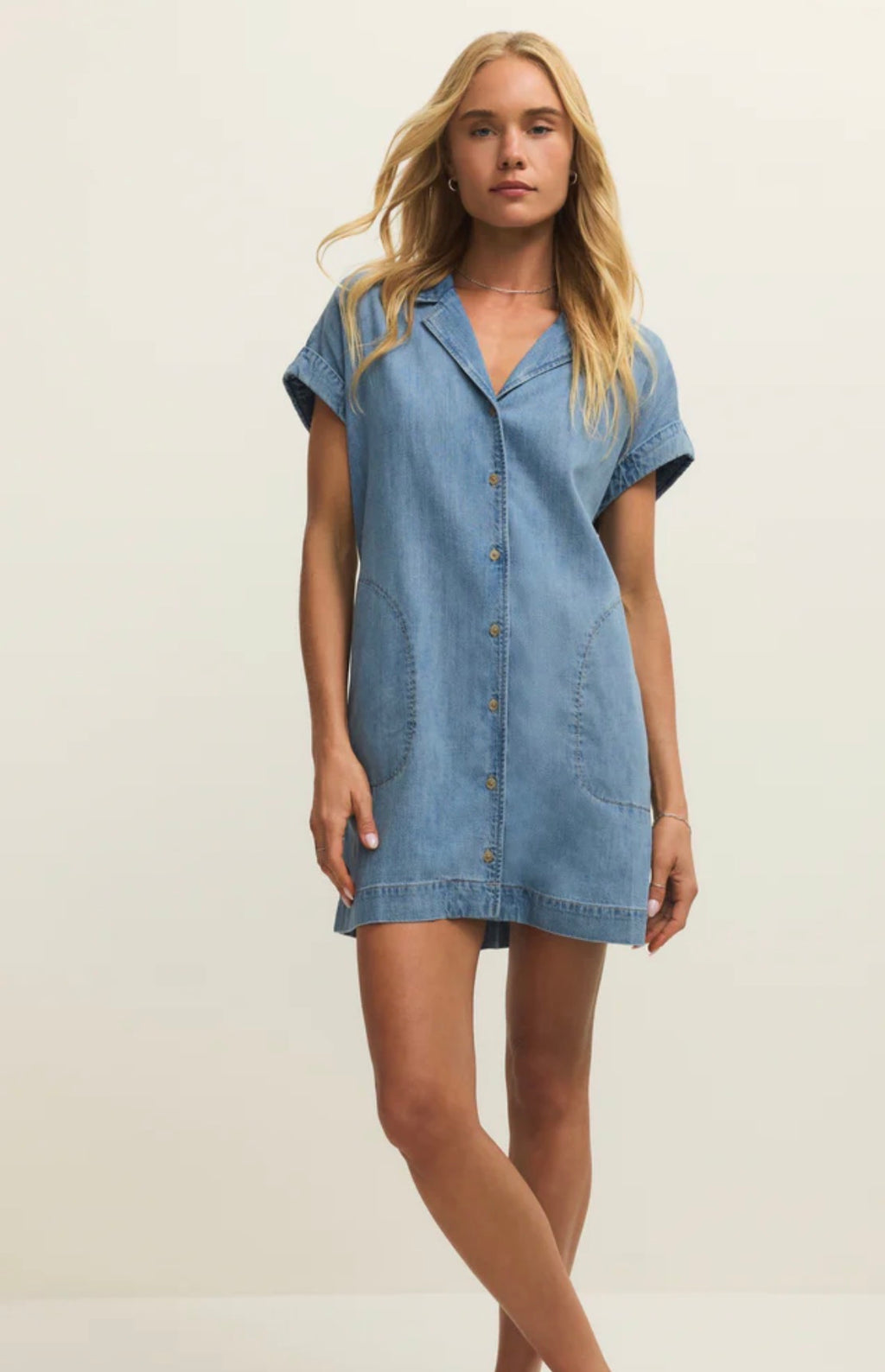 Napa Denim Mini Dress