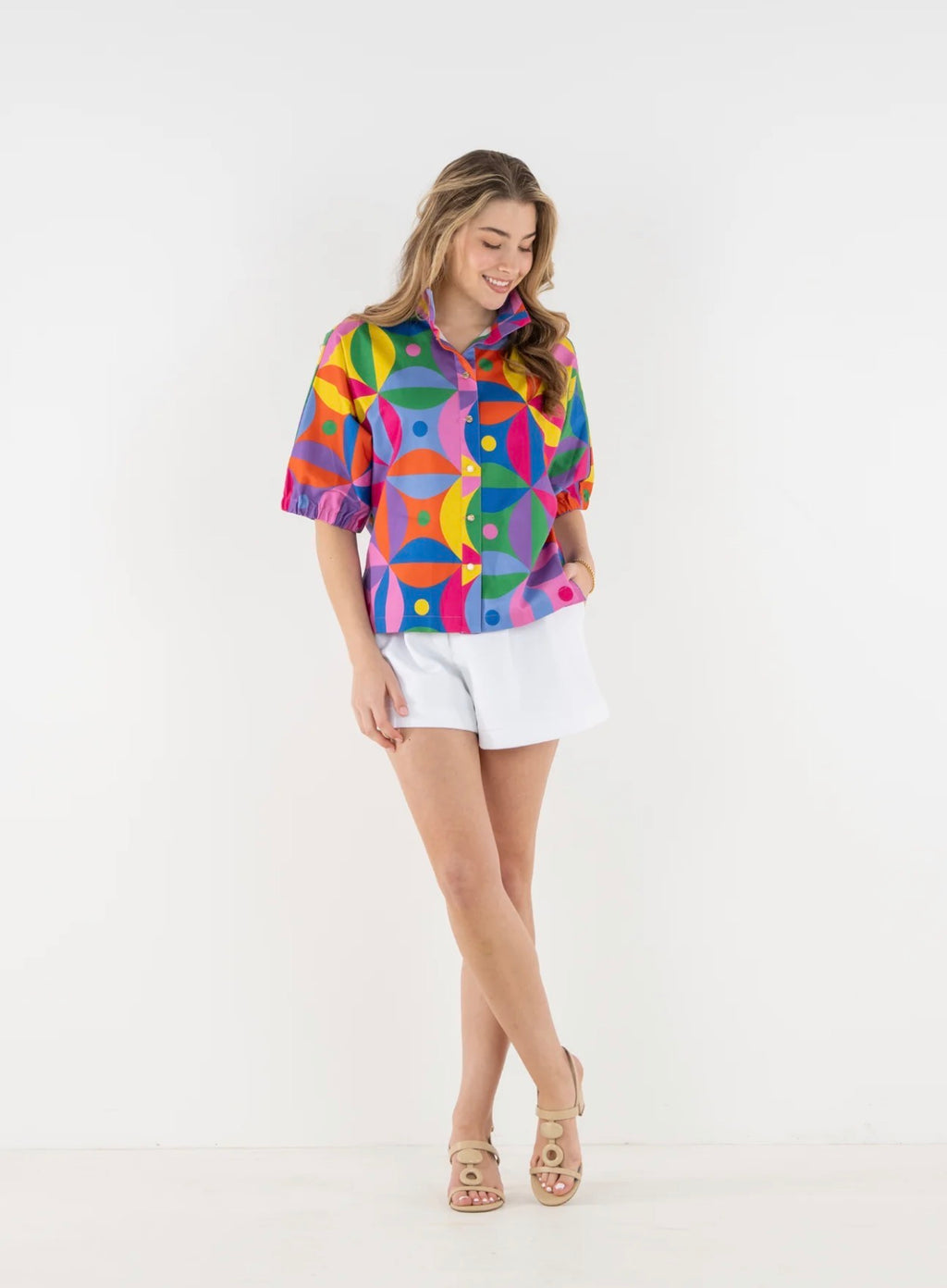 Bonny Top in Floral Prism