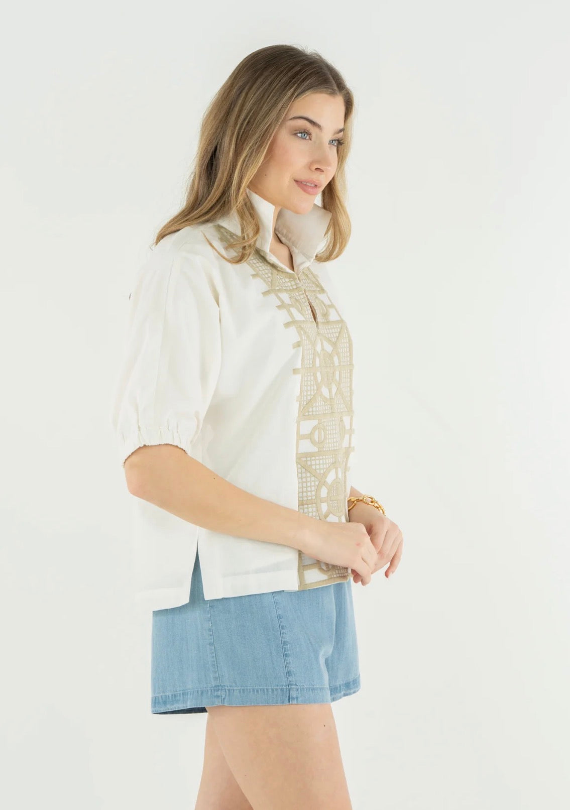 Poppy Pullover in Trellis