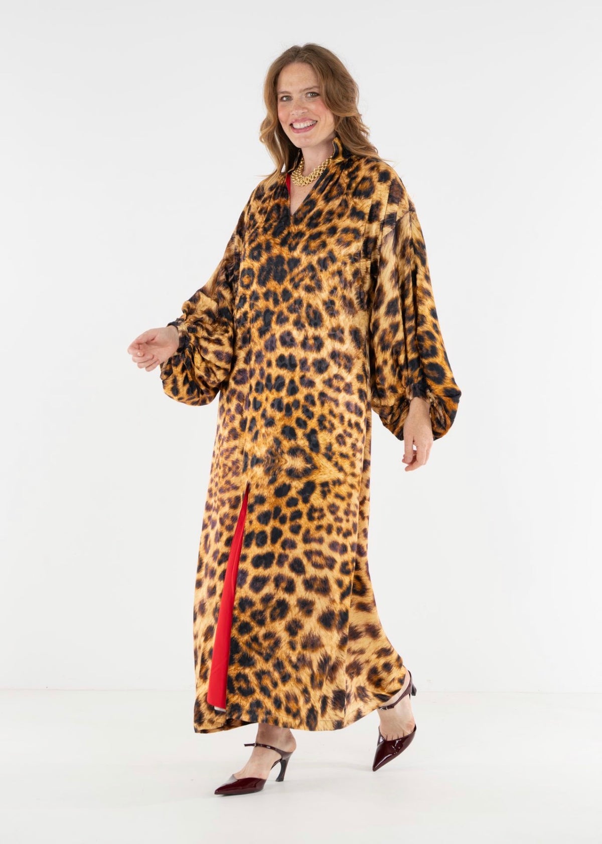 Fiona Dress in Leopard