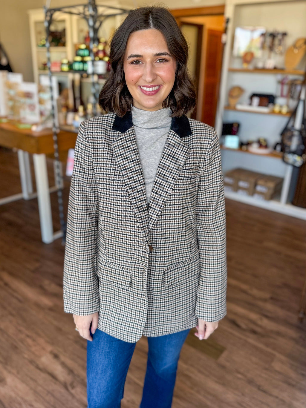 Plaid Blazer