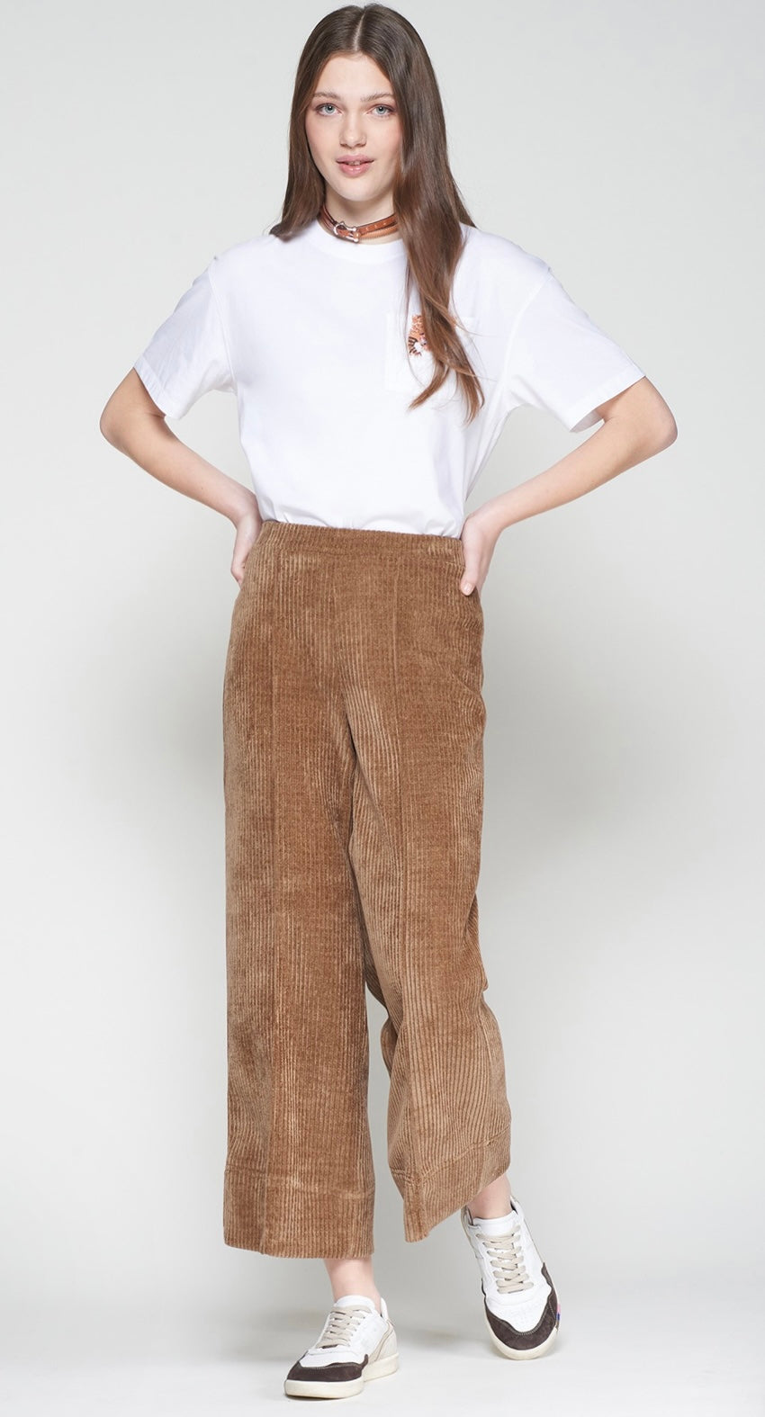 Beige Corduroy Pants
