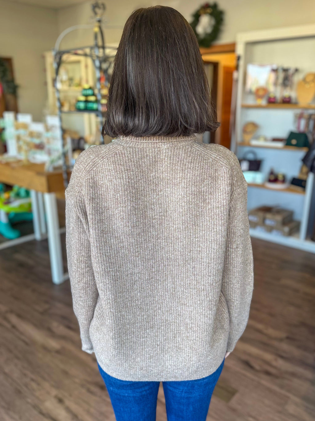 Solid Camel Turtleneck