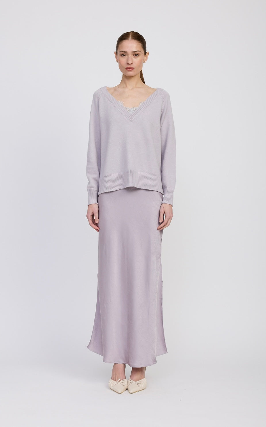 Aracella Satin Maxi Skirt