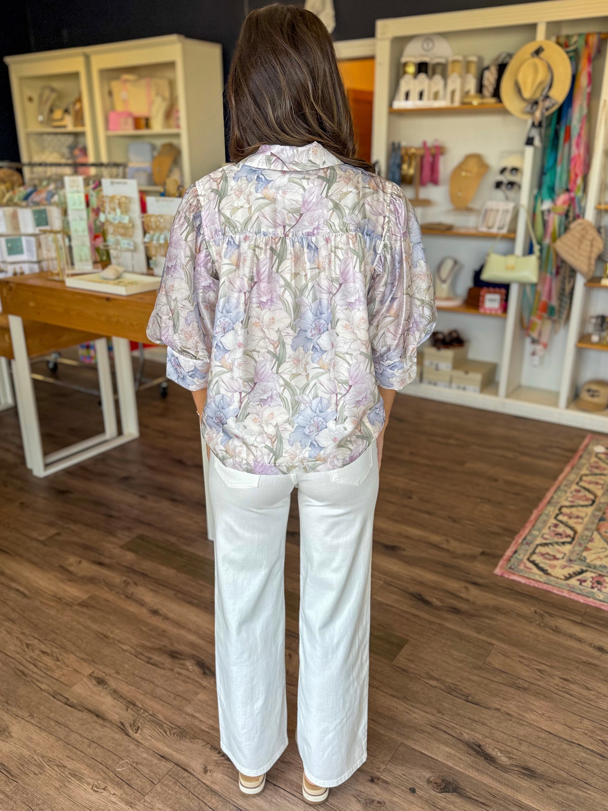 Maeve Mid Rise Straight Jeans in White