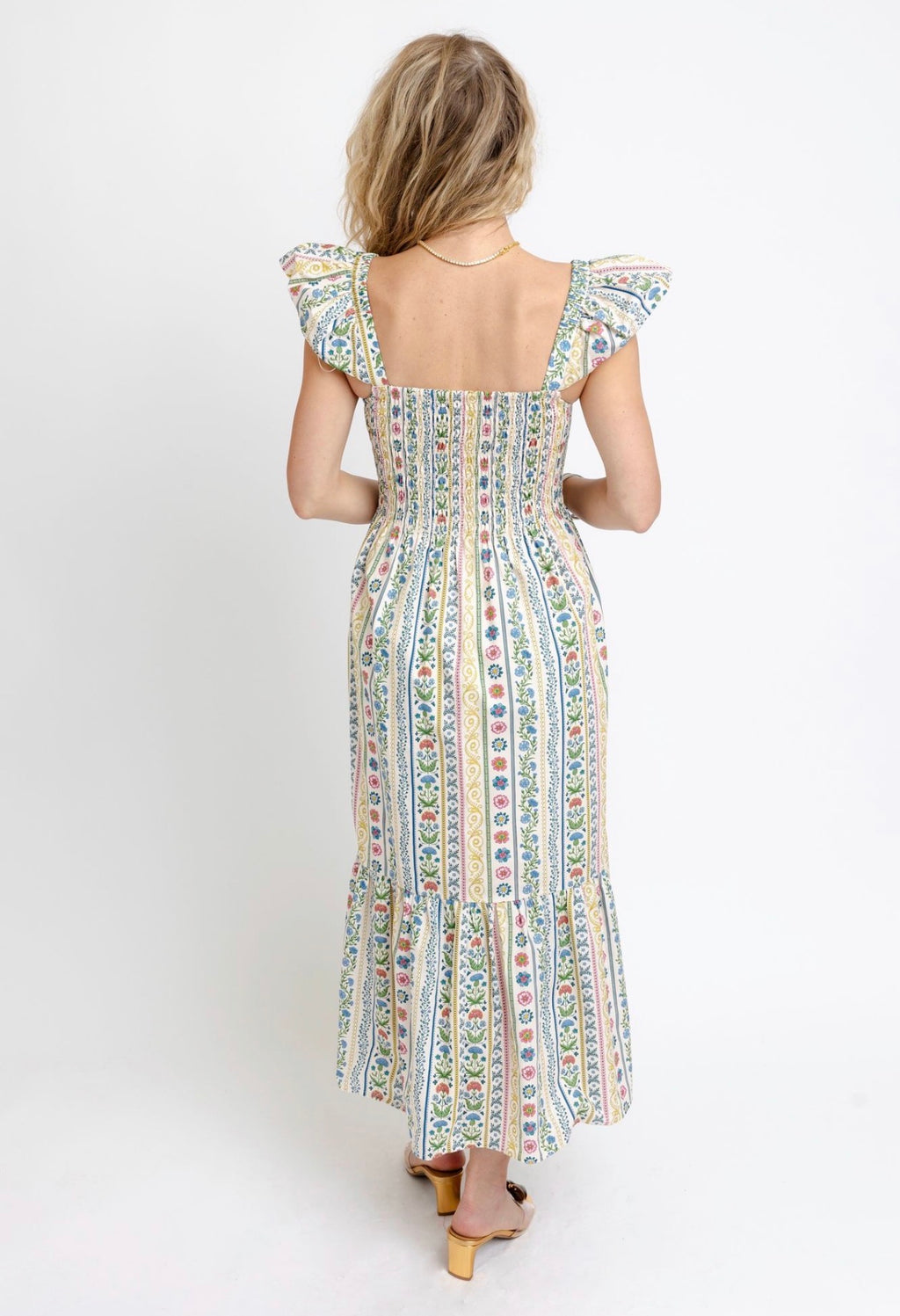 French Cottage Floral Smocked Dress