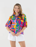 Bonny Top in Floral Prism