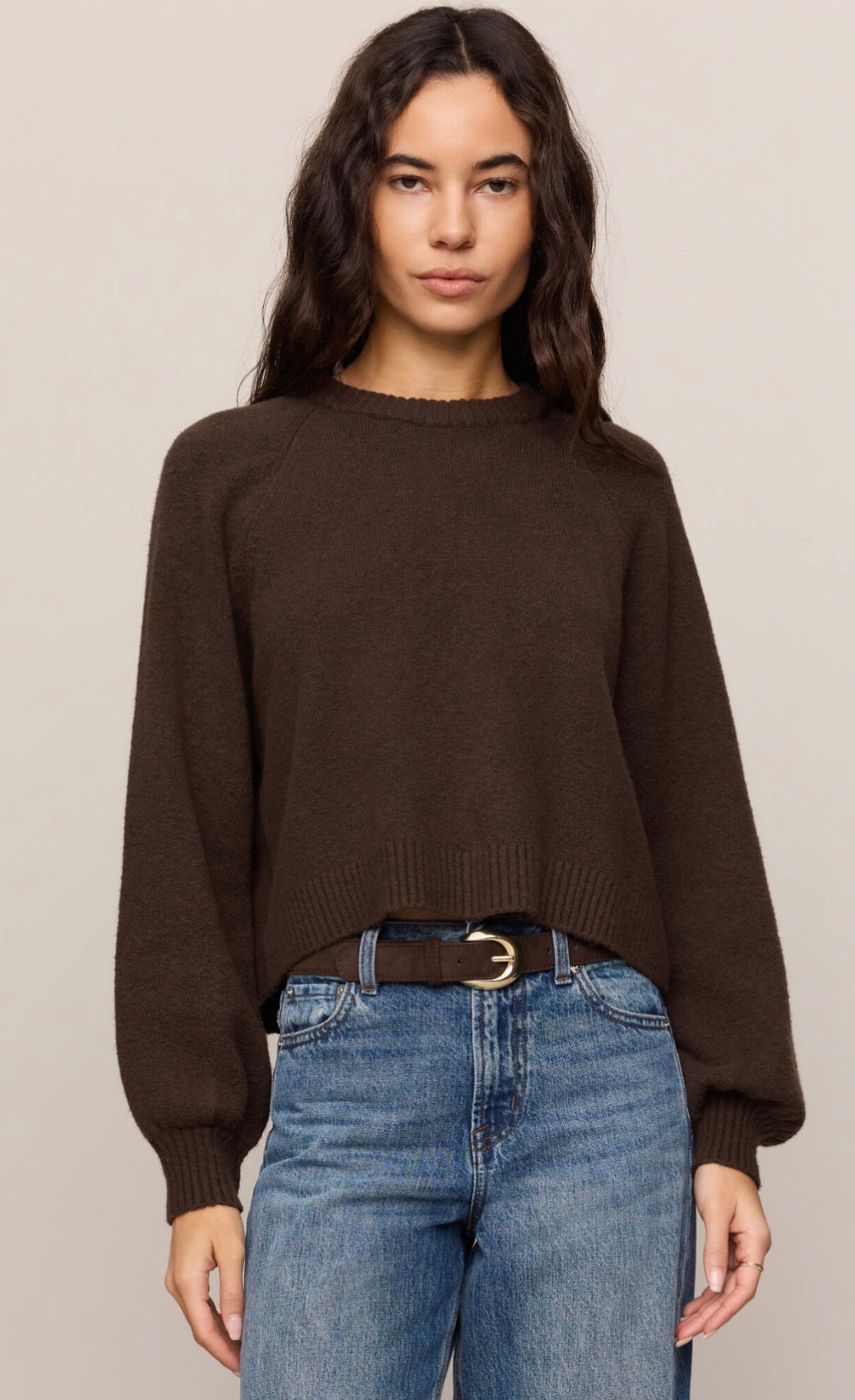 Coming Up Sweater in Chocolate
