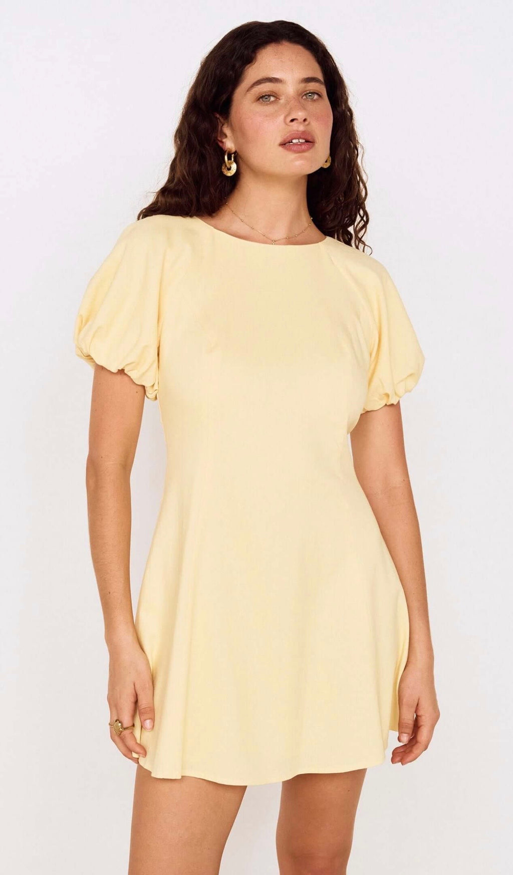Grazia Butter Yellow Mini Dress