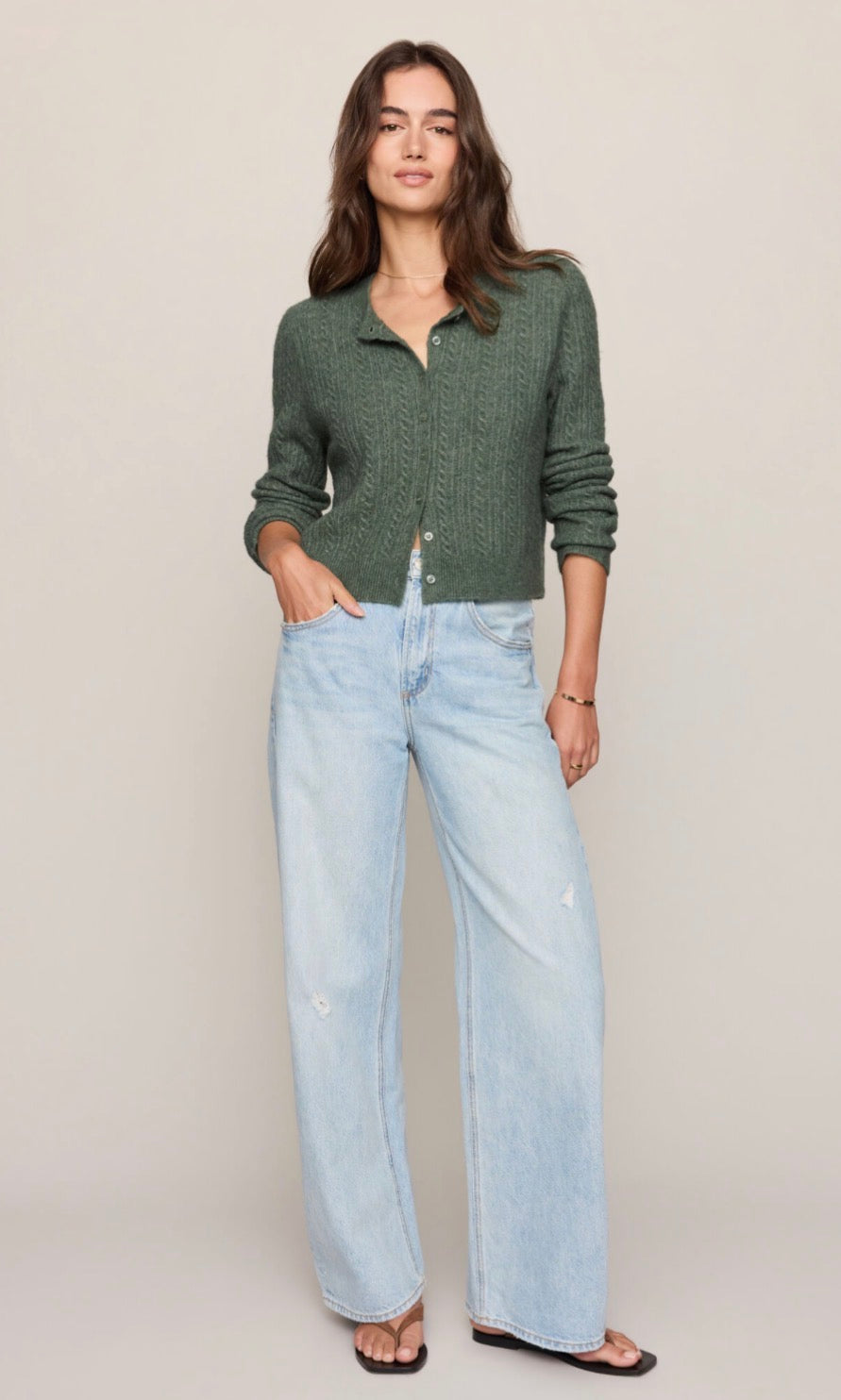 Medina Pointelle Cardigan