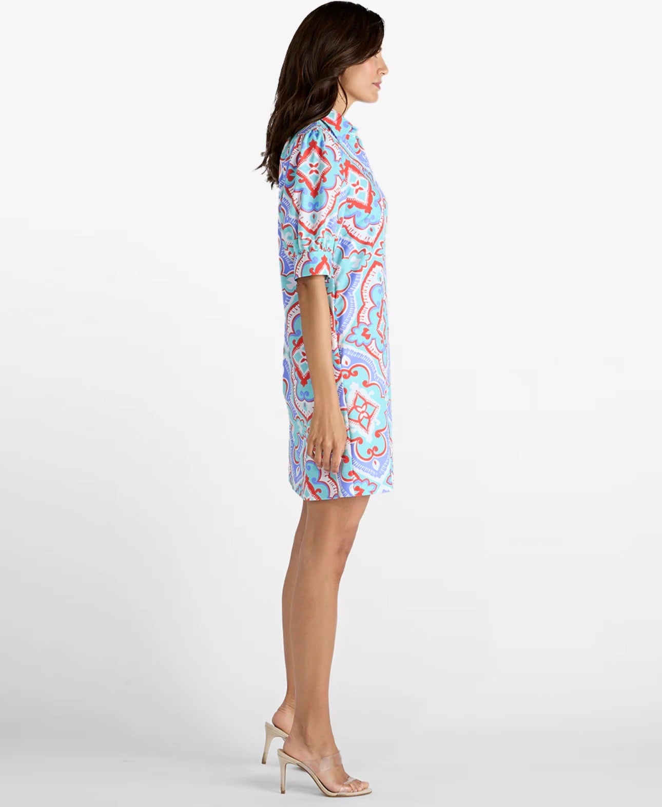 Tierney Dress in Butterfly Mosaic Gold