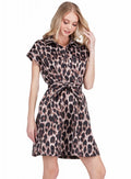 Leopard Fit and Darts Dress