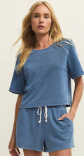 Curran Knit Denim Top