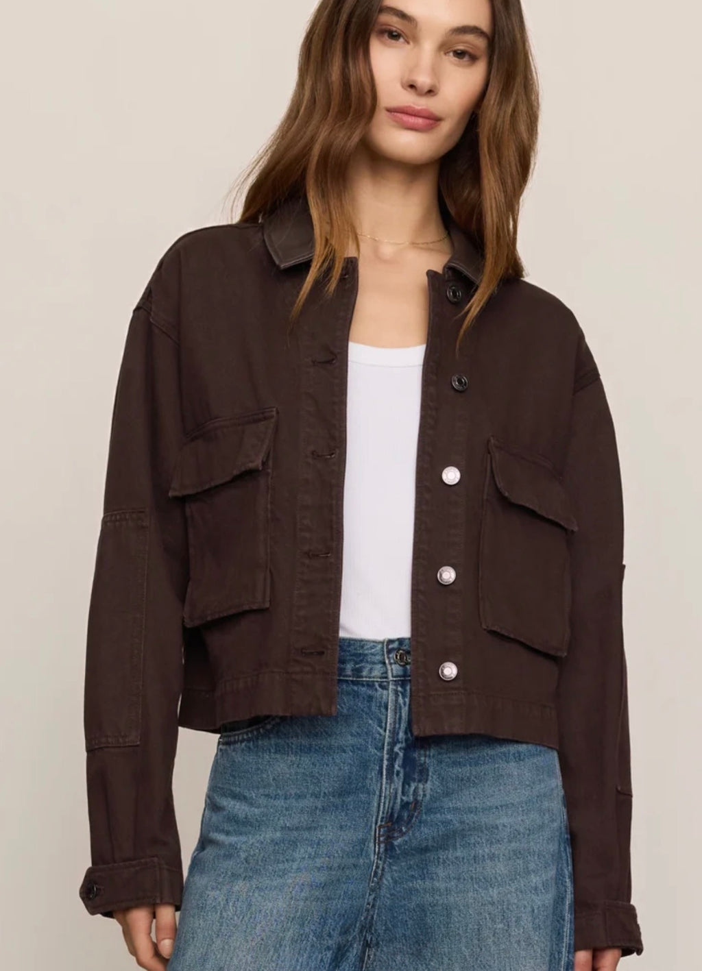 Rey Cropped Chore Jacket