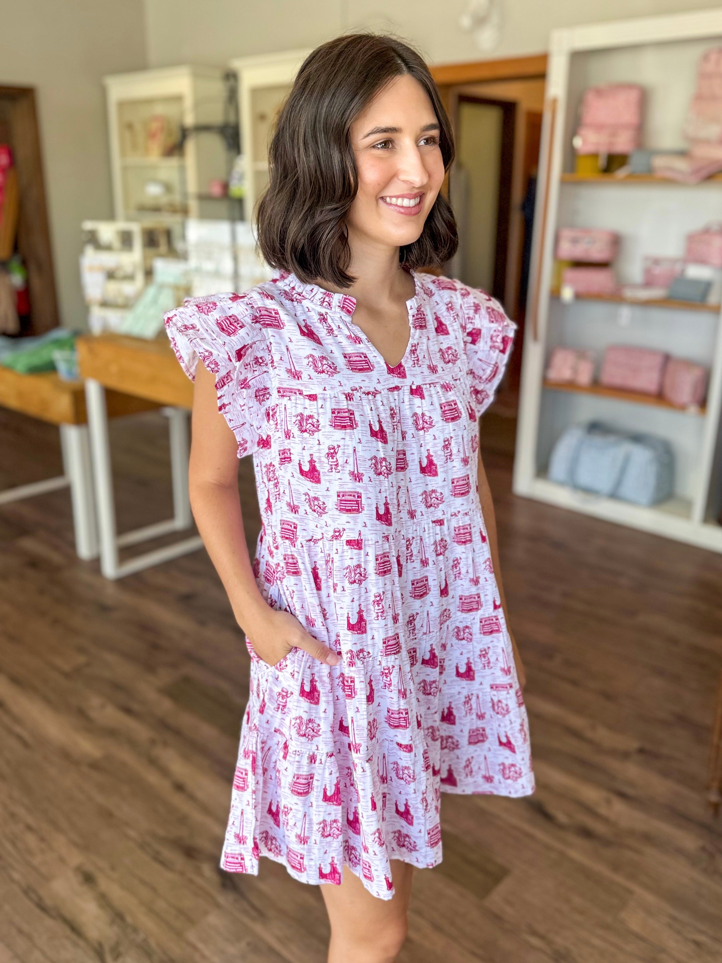 The Team Toile Carolina Gamecocks Dress
