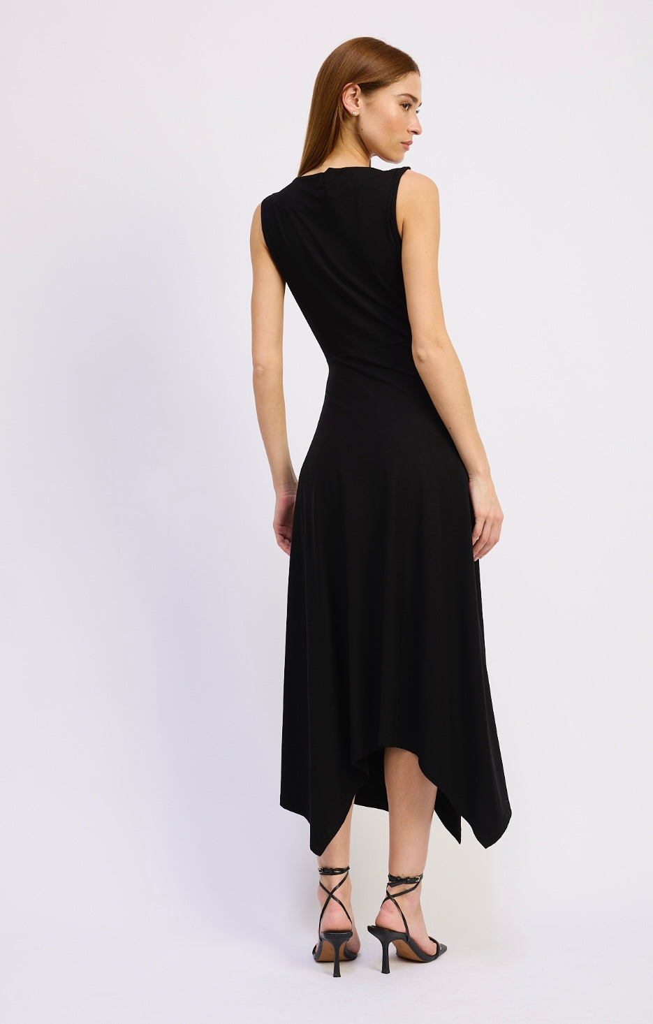 Piper Black Knit Midi Dress