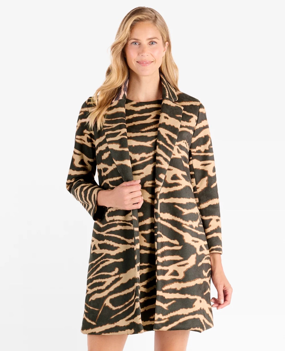 Emma Suede Jacket in Zebra