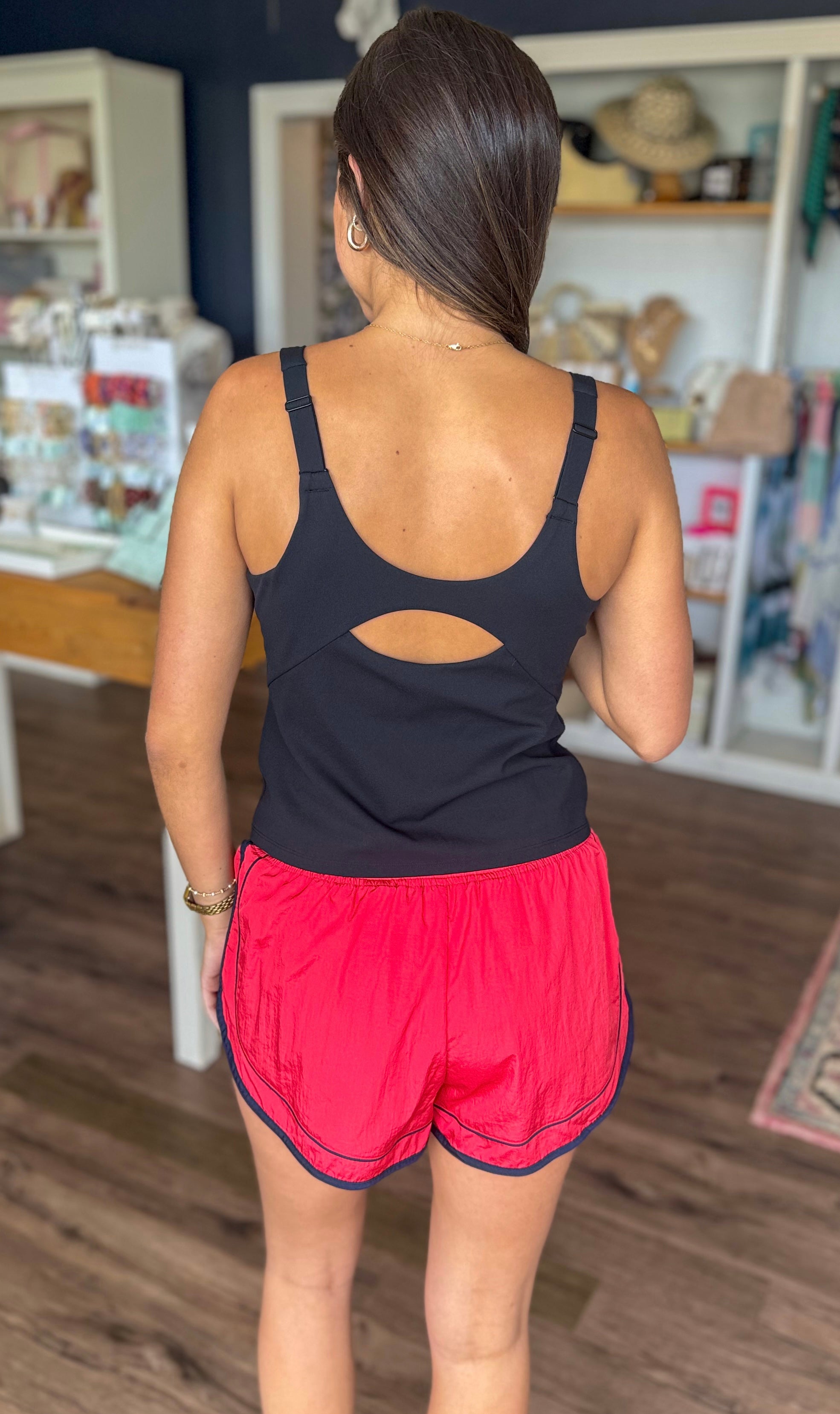 Varsity Blues Shorts in Grapefruit