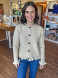 Beige Heart Cardi
