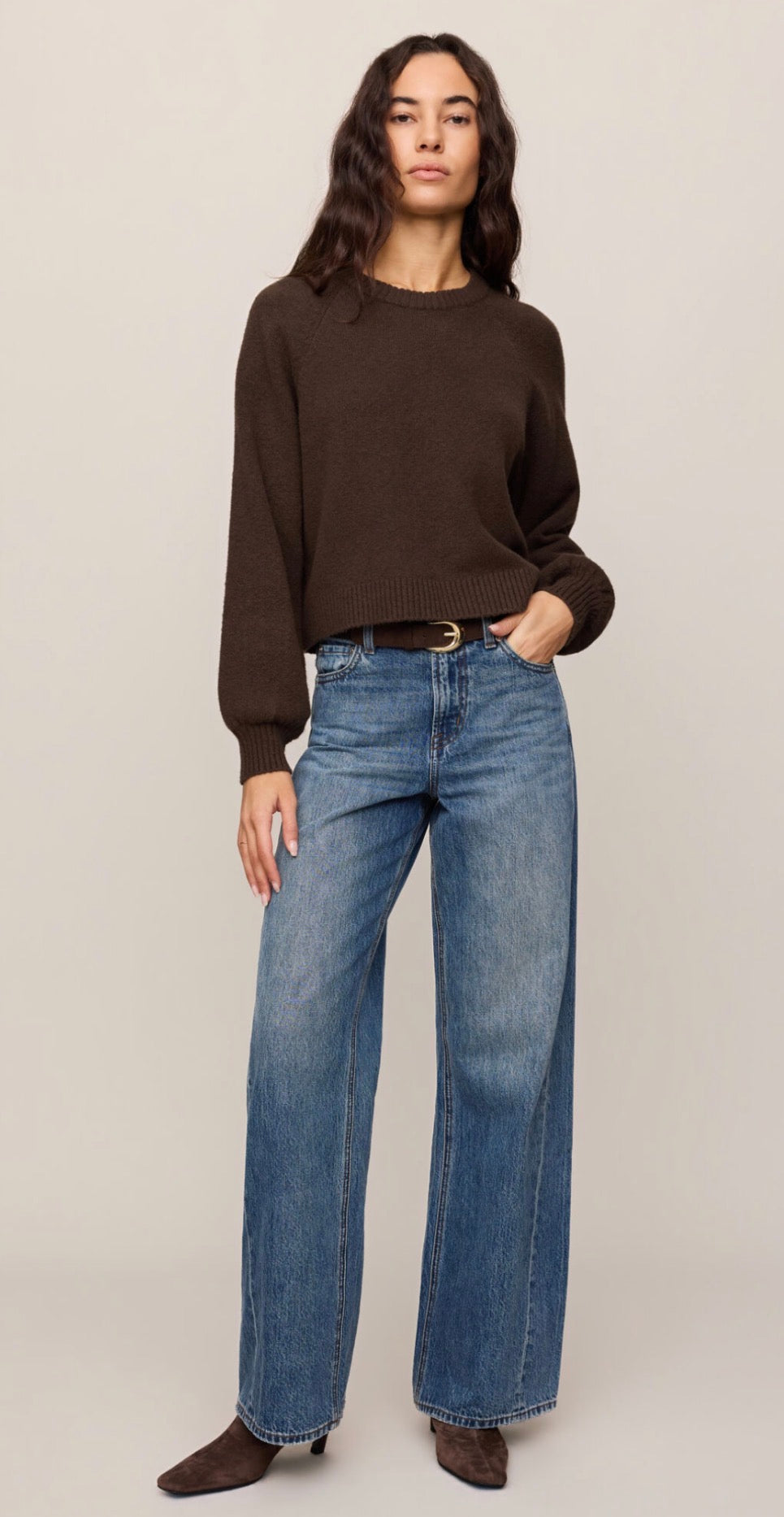 Coming Up Sweater in Chocolate