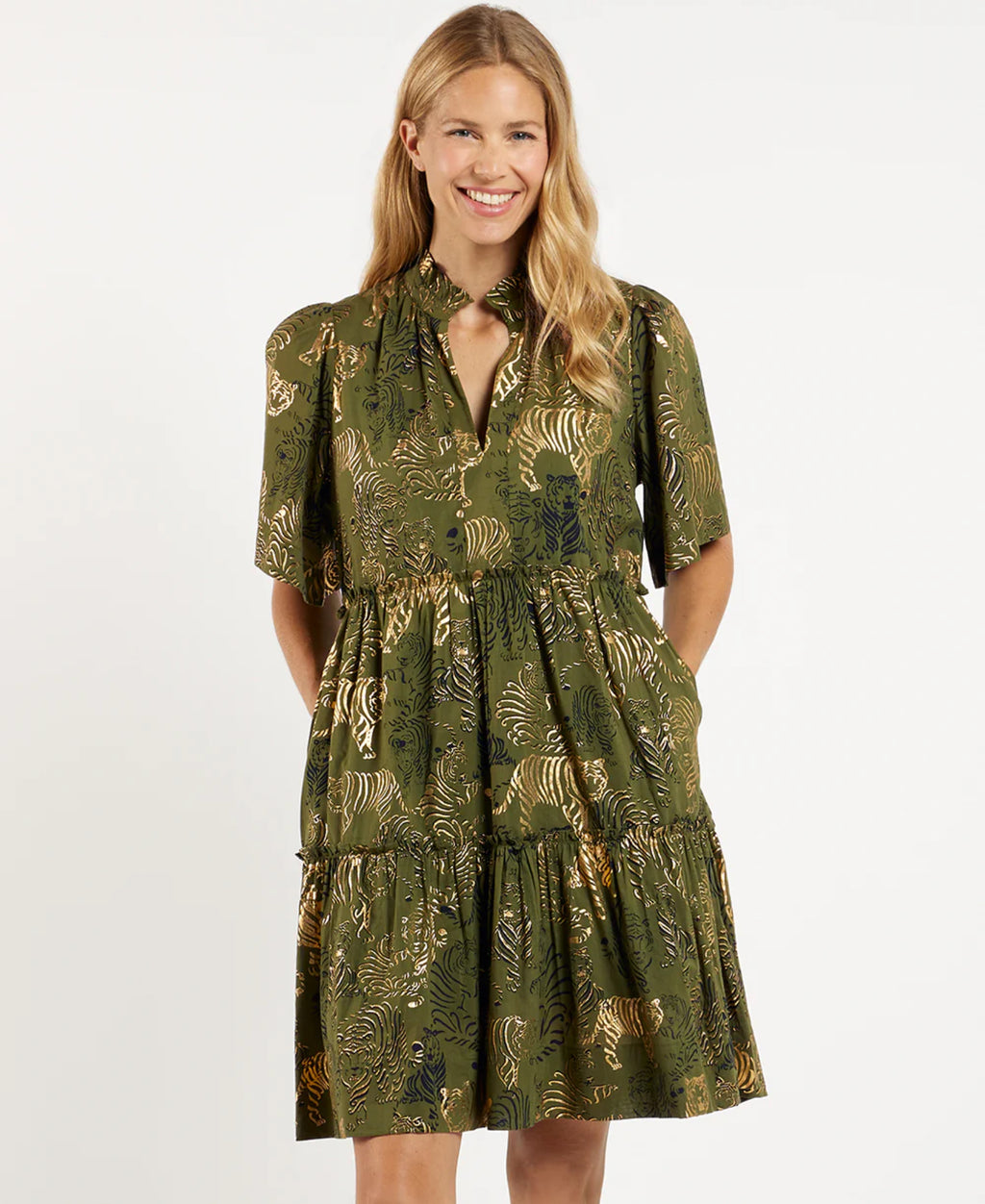 Shirley Dress in Tiger Safari