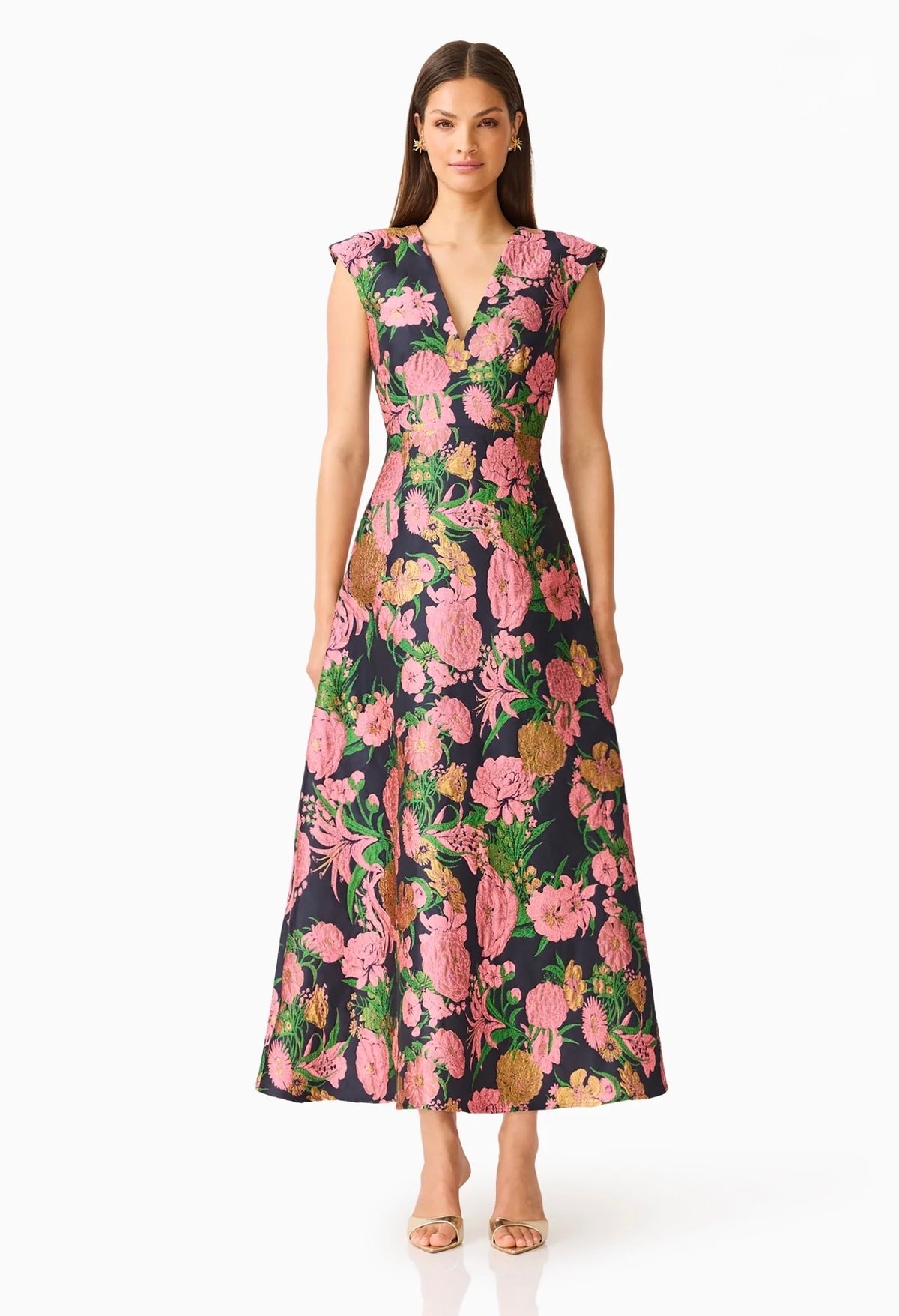 Eclore Floral Maxi Dress