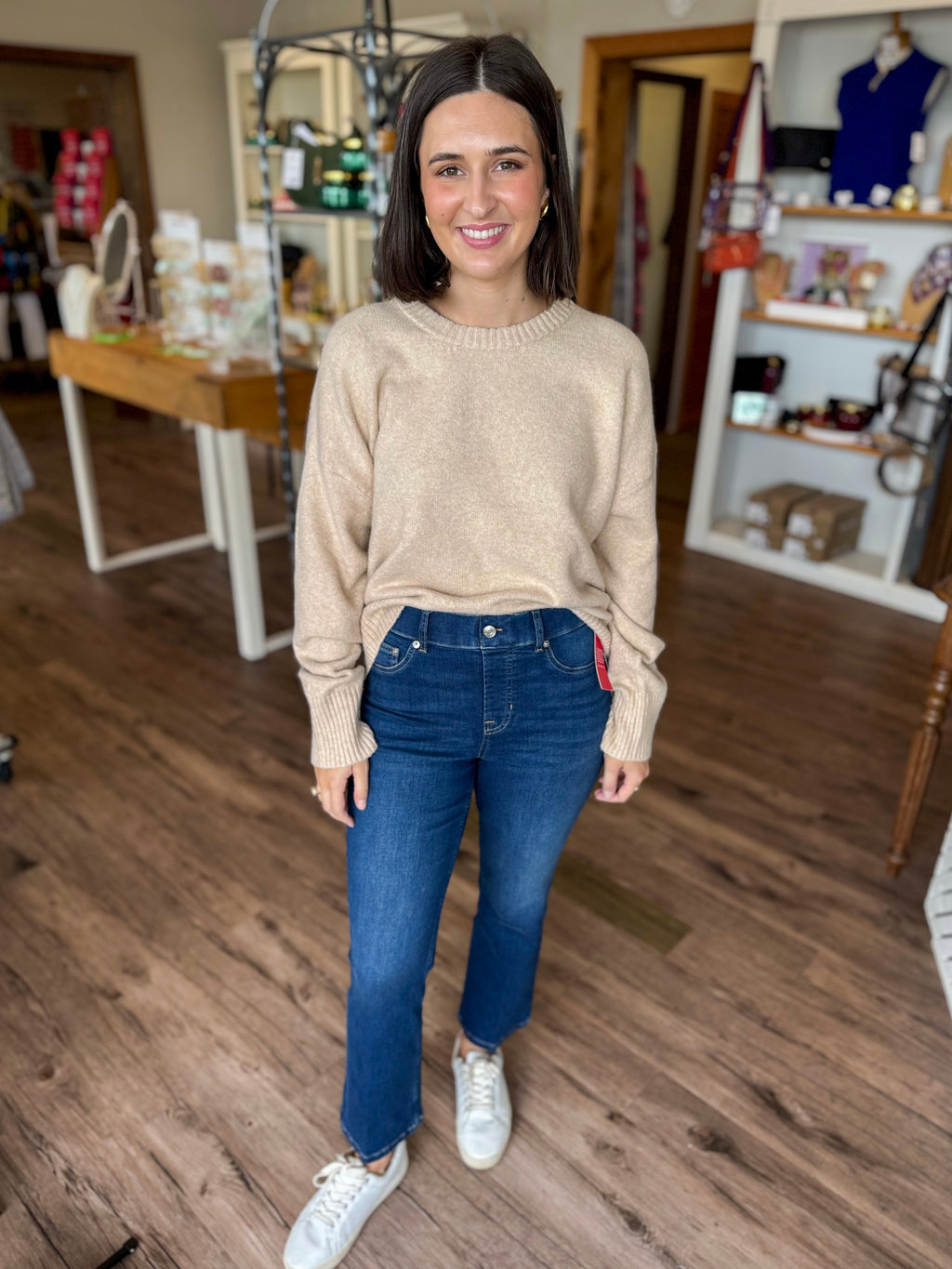 Pull On Kick Flare Jeans