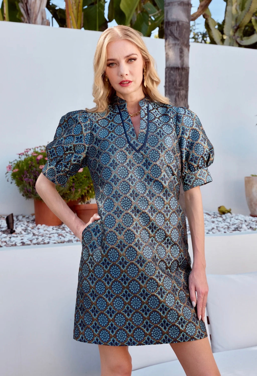 Gilded Trellis Dress