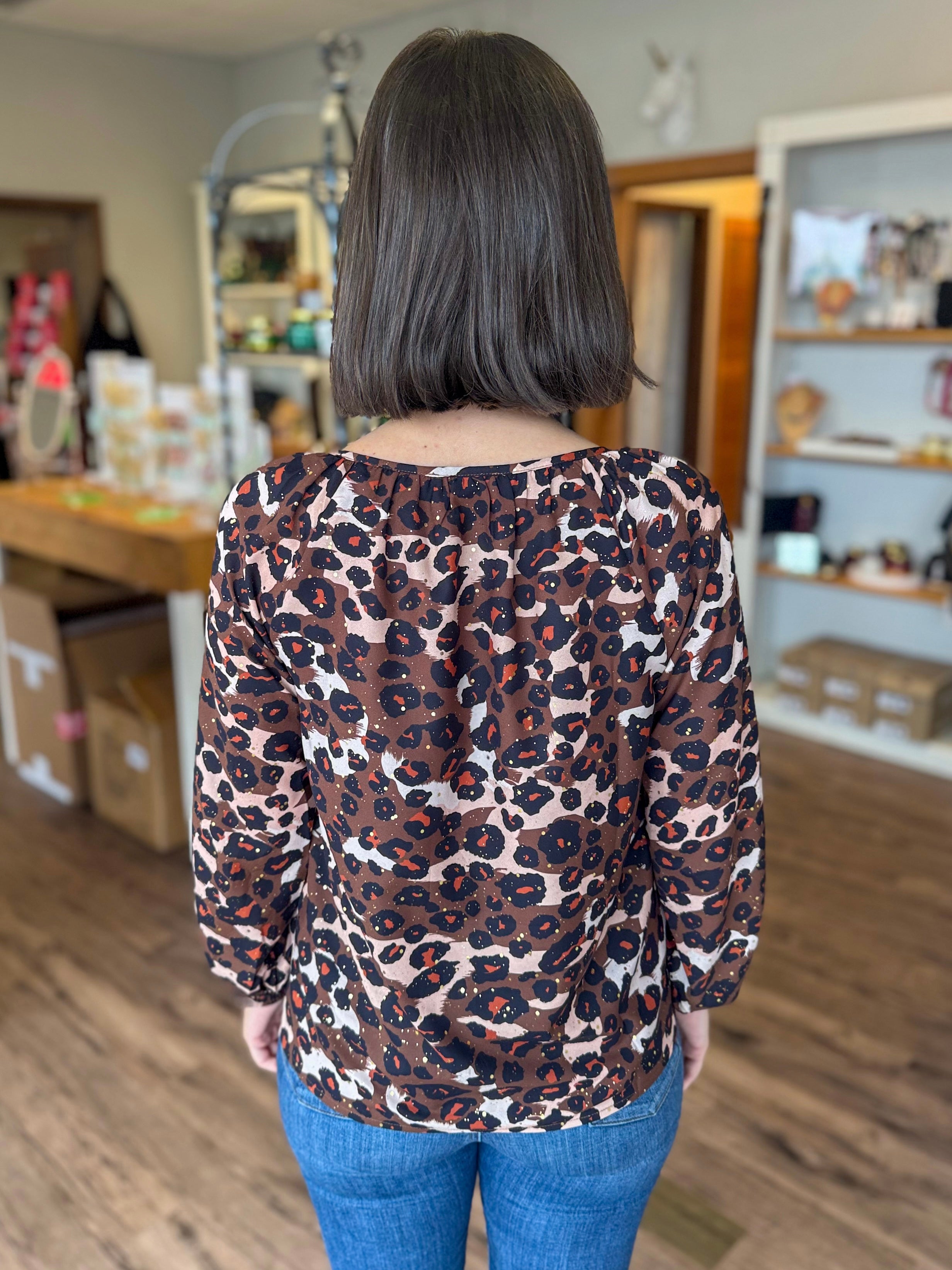 Spiced Leopard Top