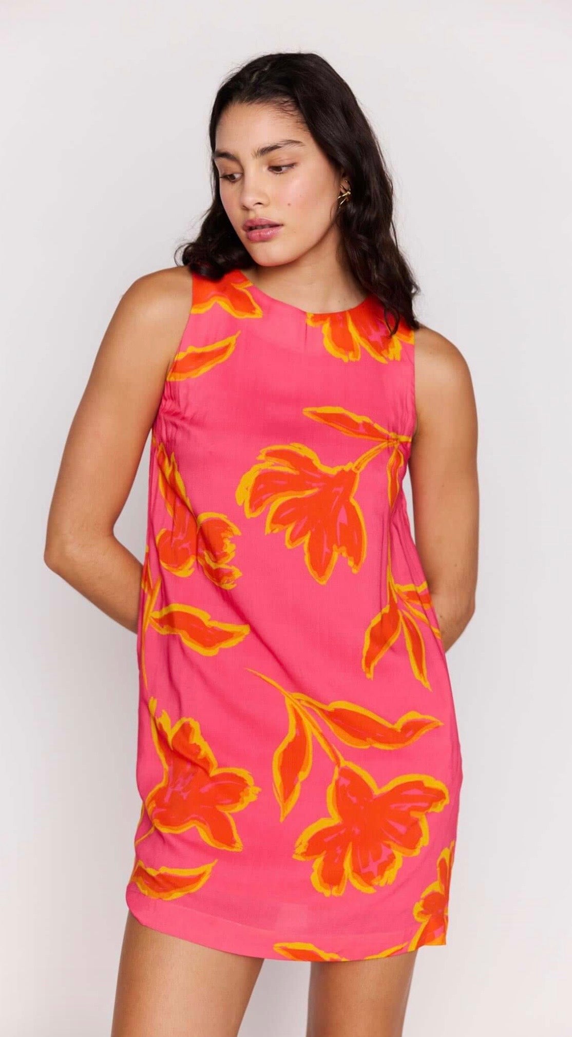 Elodie Shift Pop Floral Dress