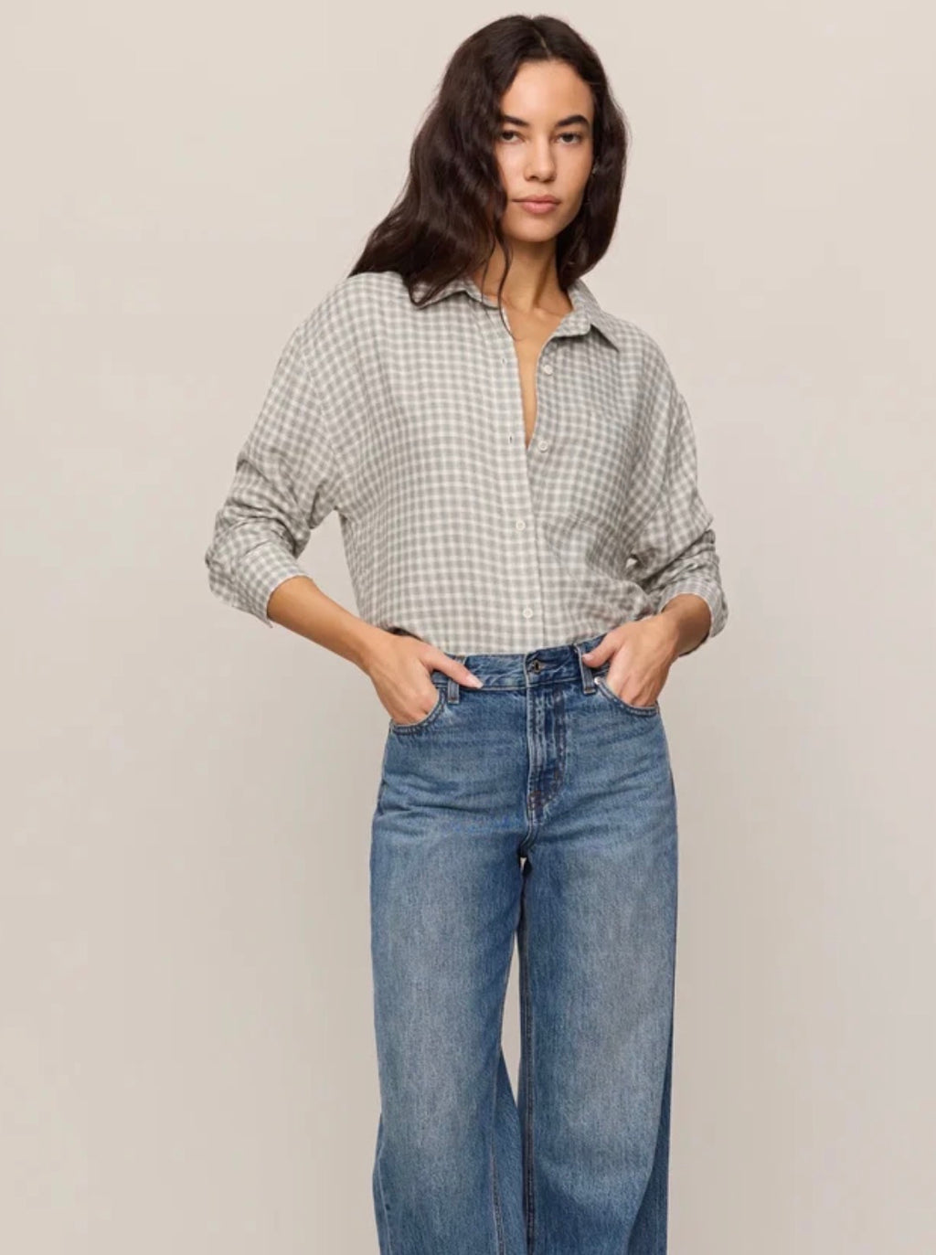 River Plaid Button Up