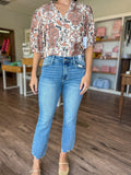 Mid-Rise Vintage Kick Flare Jeans