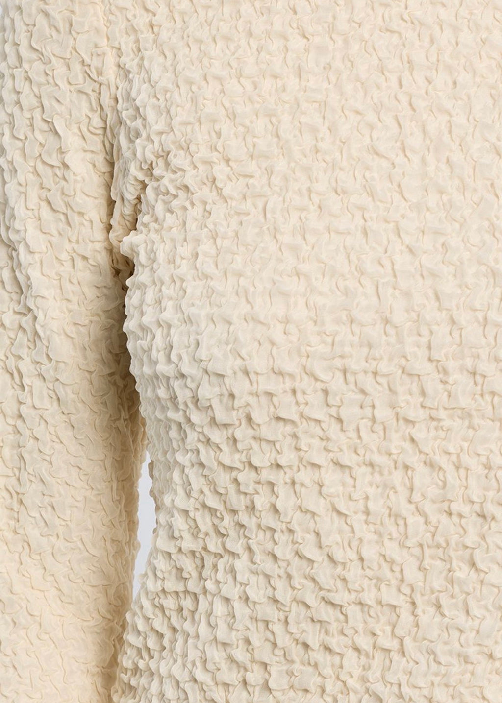 Cream Crinkled Top