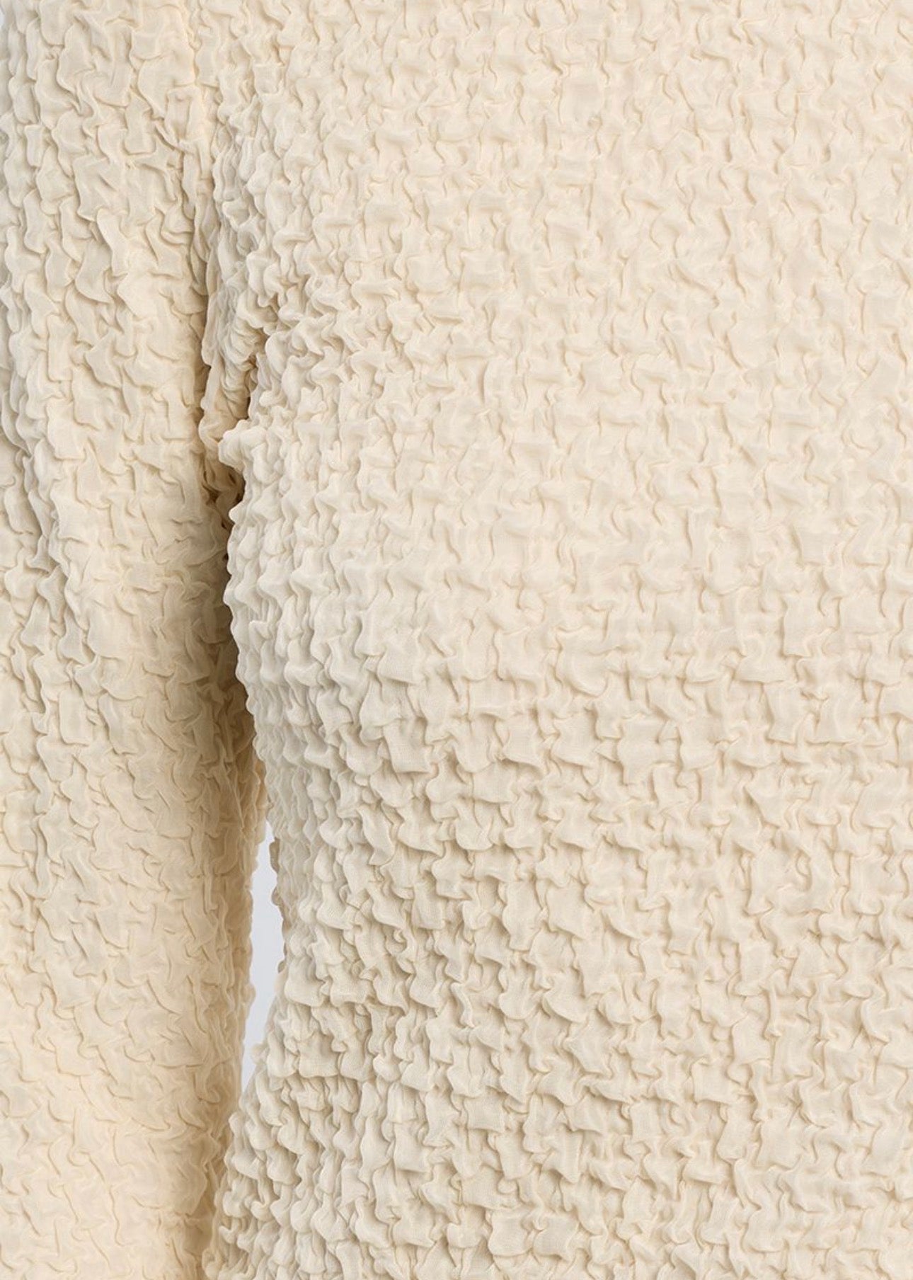 Cream Crinkled Top