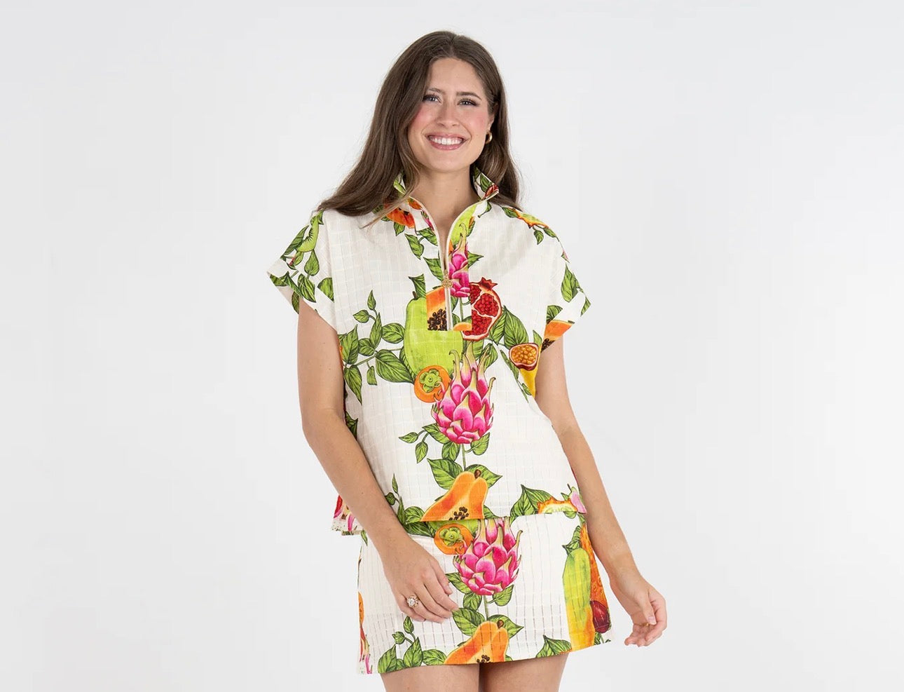 Poppy Pullover In Trellis Grove