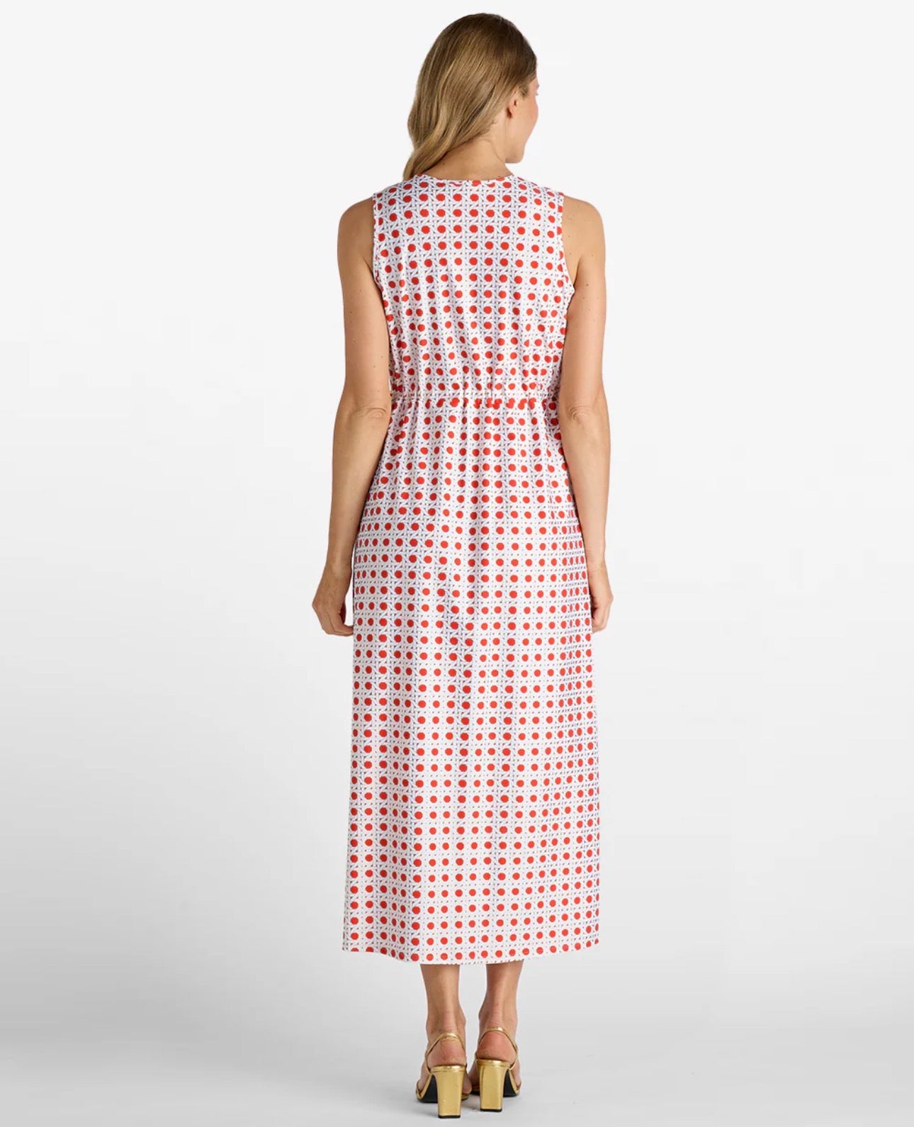 Bebe Dress in Rattan Aperol Gold