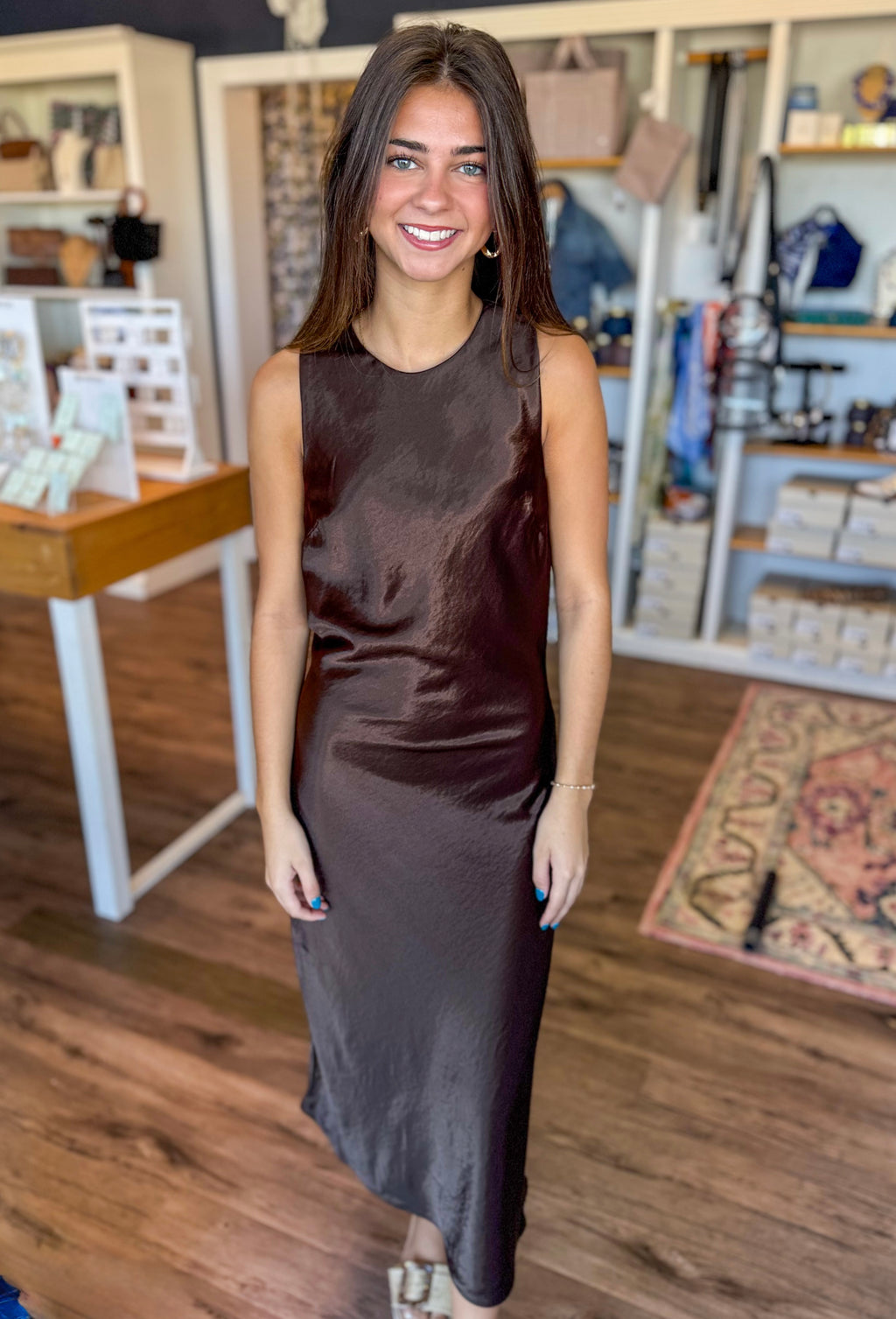 Dorothea Satin Dress