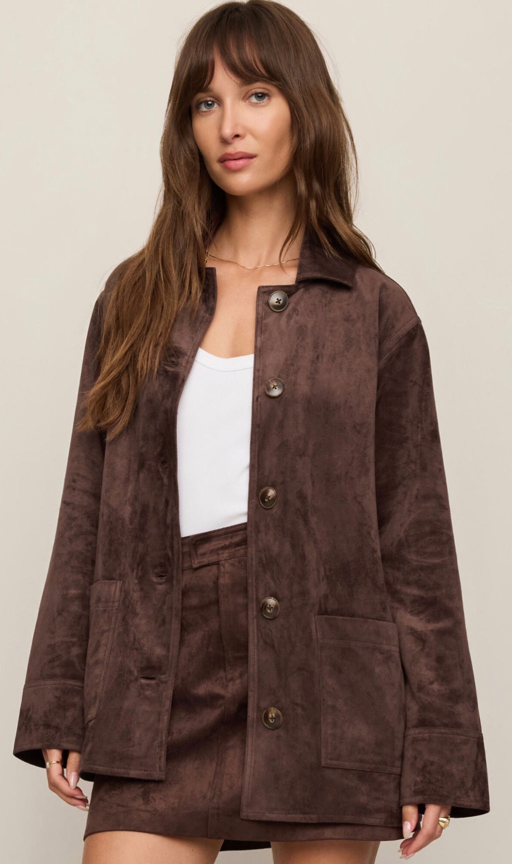 Decker Suede Chore Coat