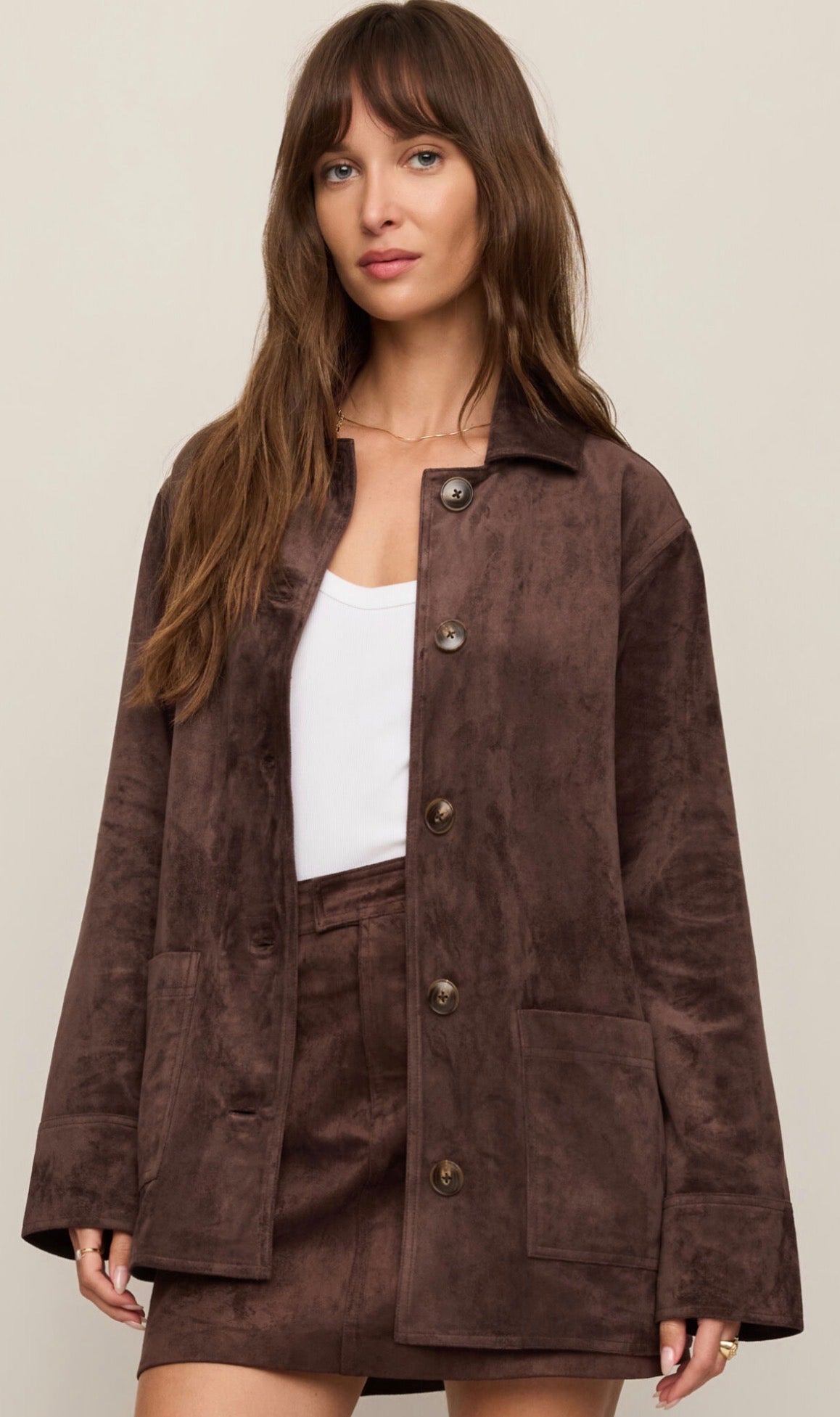 Decker Suede Chore Coat