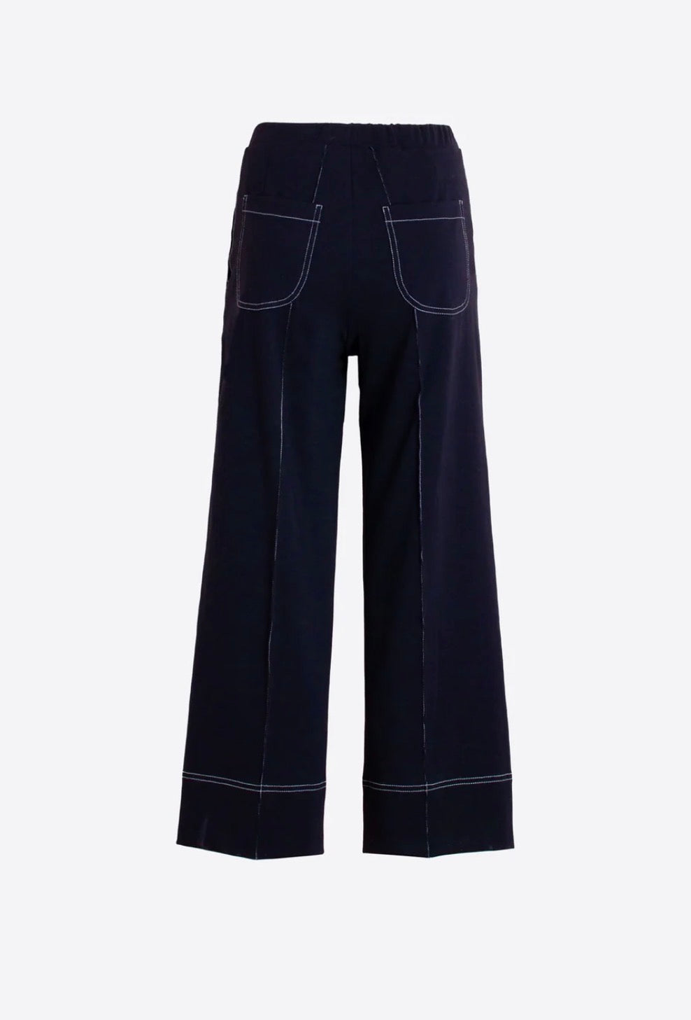 Navy Stitching Pant