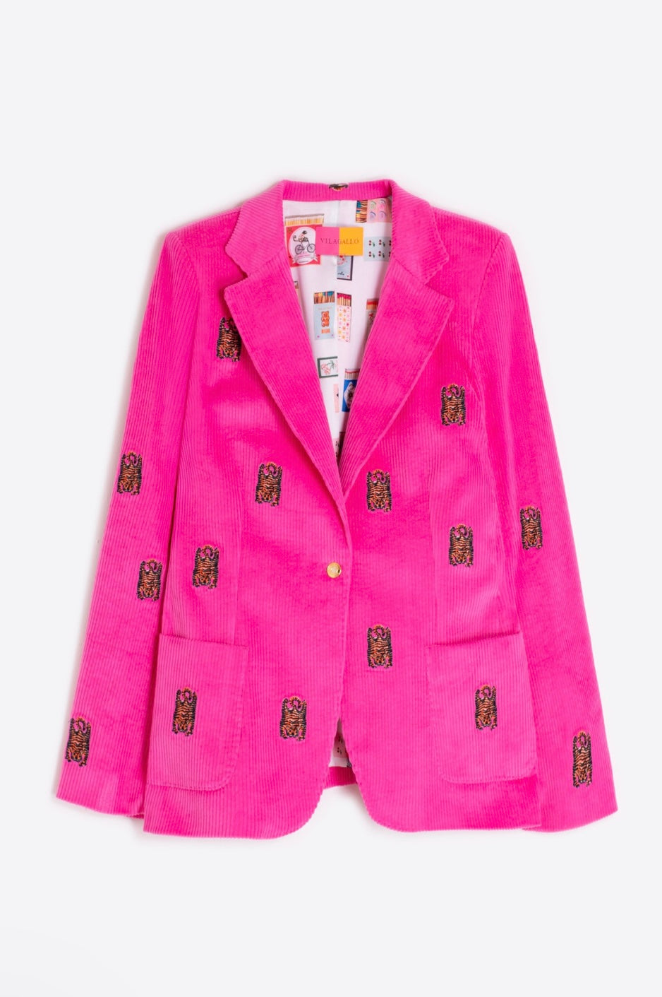 Pana Hot Pink Tiger Blazer
